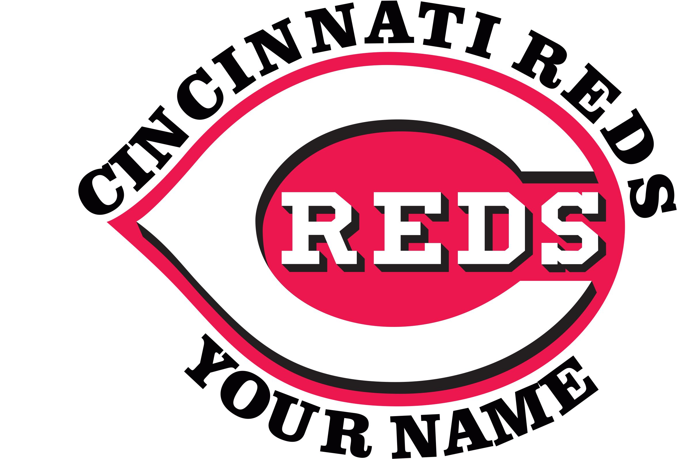 Cincinnati Reds Customized Logo vinyl decal